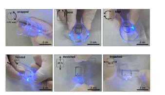 무선 광유전학 소자의 유연성 확인