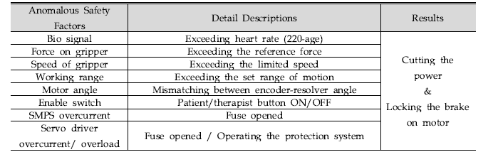 Safety anomaly summary