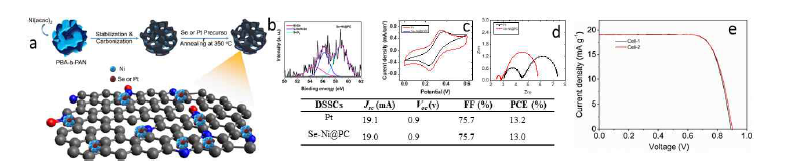 Se-Ni 이중도핑 탄소 나노물질 제조공정 및 상대전극 적용결과