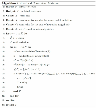 mixed and constrained mutation 알고리즘