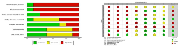 . Risk of Bias(RoB) assessment for RCT study.