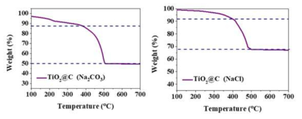 Thermogravimetric Analysis(TGA) 분석 데이터