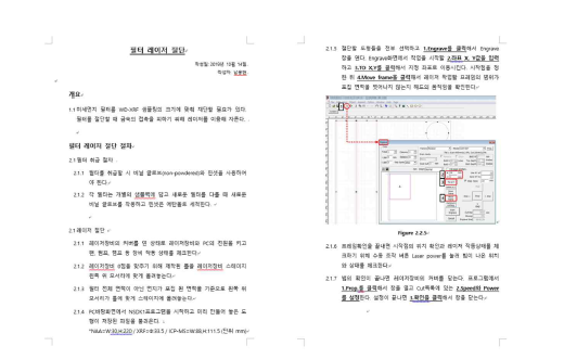 미세먼지 절단을 위한 CO2 레이저 절단기 사용 절차서