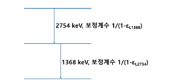 Na-24 핵종의 summing-out 보정법