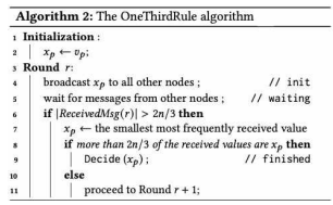 OneThirdRule[33] 분산합의 알고리즘