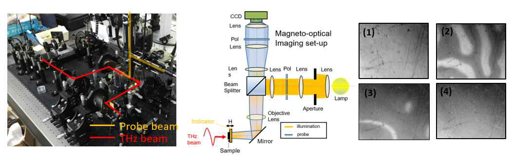 자기 구역 반전 확인을 위한 자기광학 현미경 셋업 구축