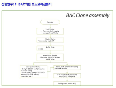 BAC기반 드노보어셈블리 파이프라인의 예