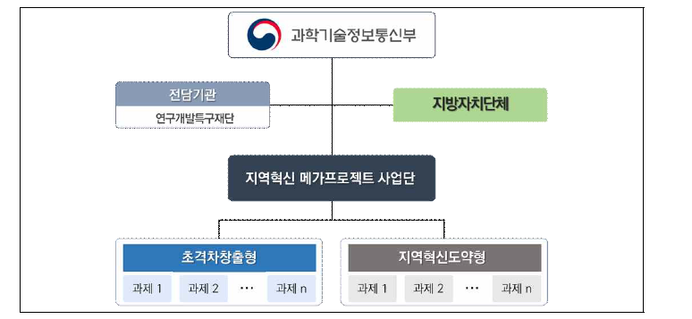 지역혁신 메가프로젝트 추진체계(안)