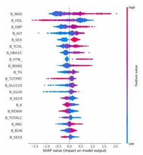 SHAP analysis on obesity