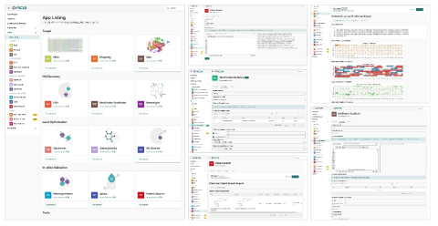 신약 개발을 위한 다양한 앱 제공 및 개별 레포트 제공
