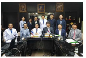 치앙마이 의과대학 학장 및 공동연구책임자와 연구용역 계약 체결