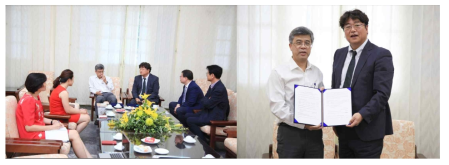 베트남 국립보건원 공동연구책임연구자와 연구용역 계약 체결