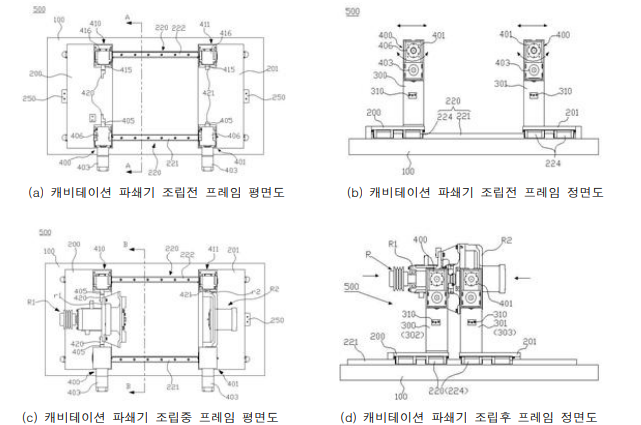 캐비테이션 파쇄기 분해 조립이 원활하게 하는 프레임