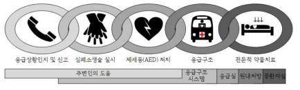 심혈관 이상 징후 조기 발견의 중요성: “Chain of Survival”