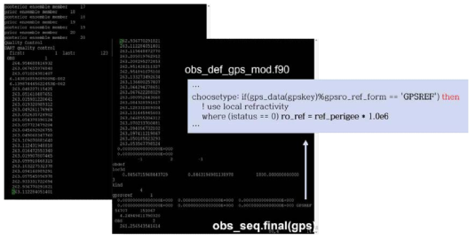 Screenshot of obs_seq.final file for GPS RO observations