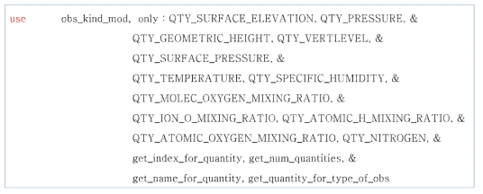 Part of “model_mod.f90” source code