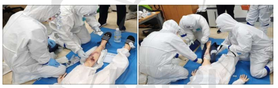 상해자 응급처치 부분훈련