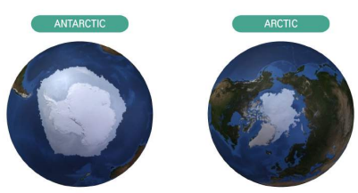 남극대륙을 에워싸는 남극해와 대륙에 갇힌 북극해