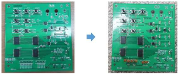 컨트롤보드 PCB 최적화 설계 및 제작 – 노이즈 제거를 위한 콘덴서 추가