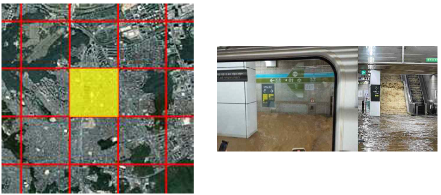 2022년 서울시 침수피해 현황(이수역)