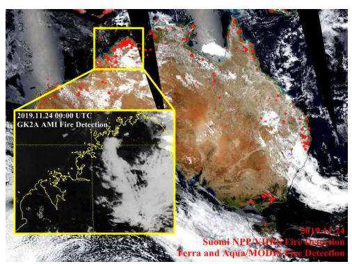 호주 산불발생 분석 현황(2019.11.24.)