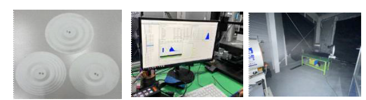 회전원판 시험편 및 분무입자 특성 분석 시험