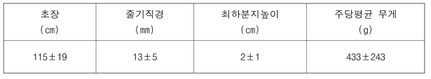 수확시기 들깨 생육특성