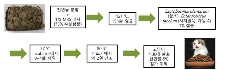 고체발효 모식도