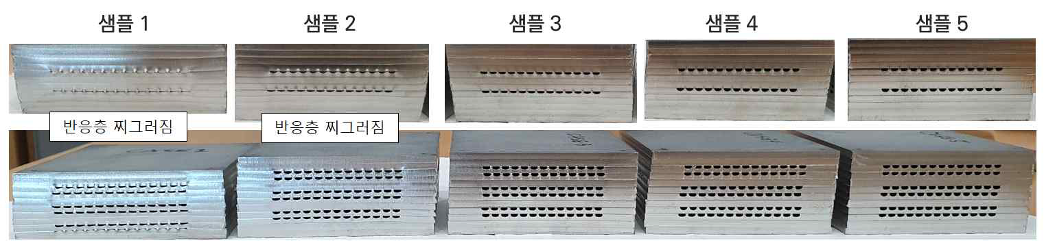 Lab-scale F/T 마이크로 채널 반응기 접합사진