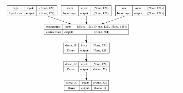 Structure of multiomics classifier