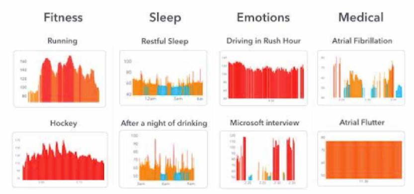 Lifelog visualization of Fit Bit