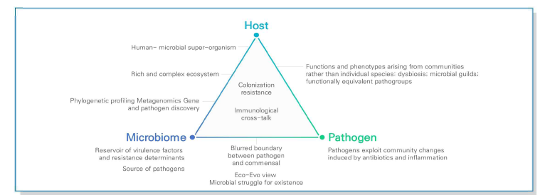 인간, 마이크로바이옴, 병원균의 상관관계