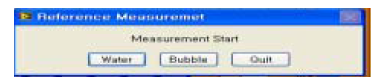 Reference Measurement Start 창