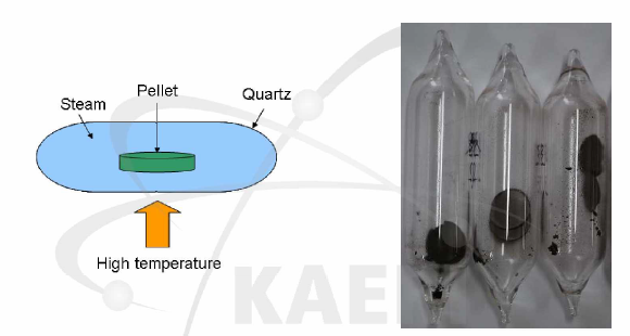 Preparation of simulated crud- metal oxide pellets sealed by quartz tubes.