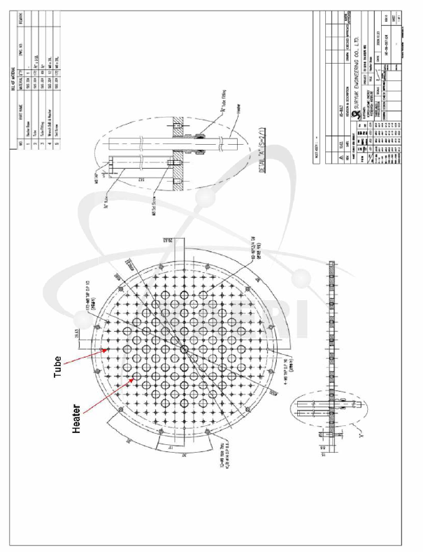 Heater mounting base 주요치수