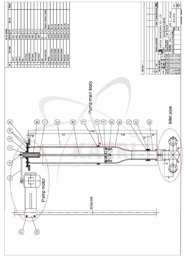 Pump system 주요치수