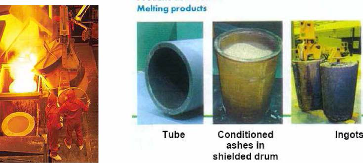 CENTRACO의 금속폐기물 용융시설 및 용융 생성물