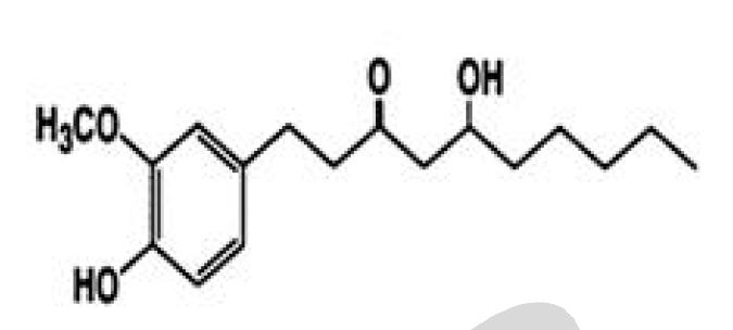 Structure of [6]-gingerol