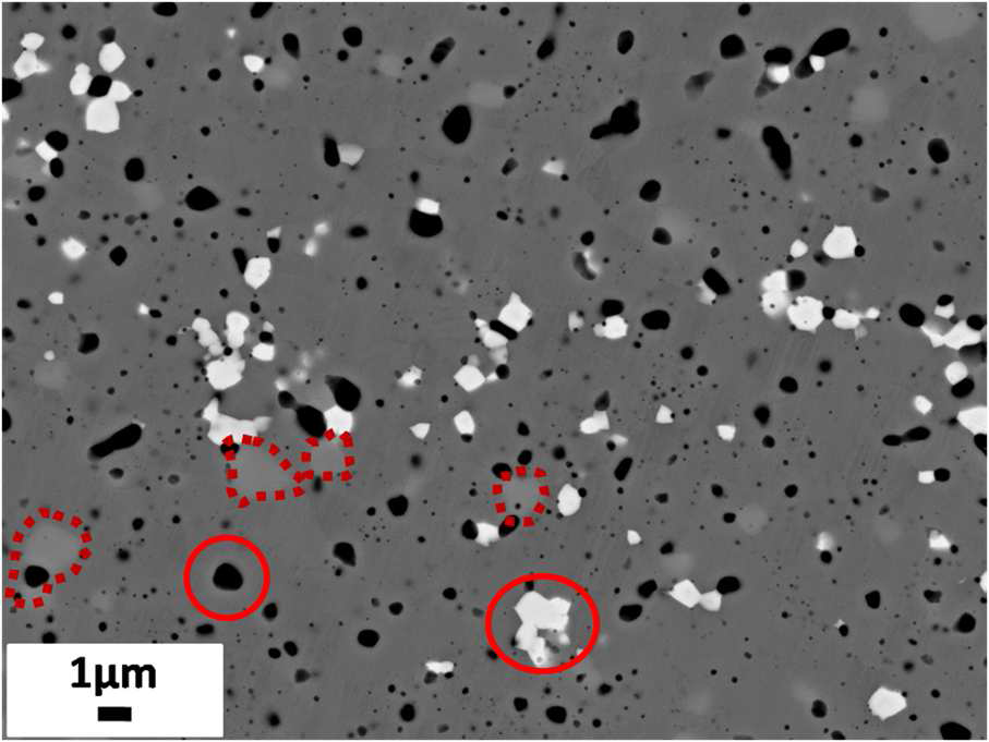 Three different kinds of particles on the surface