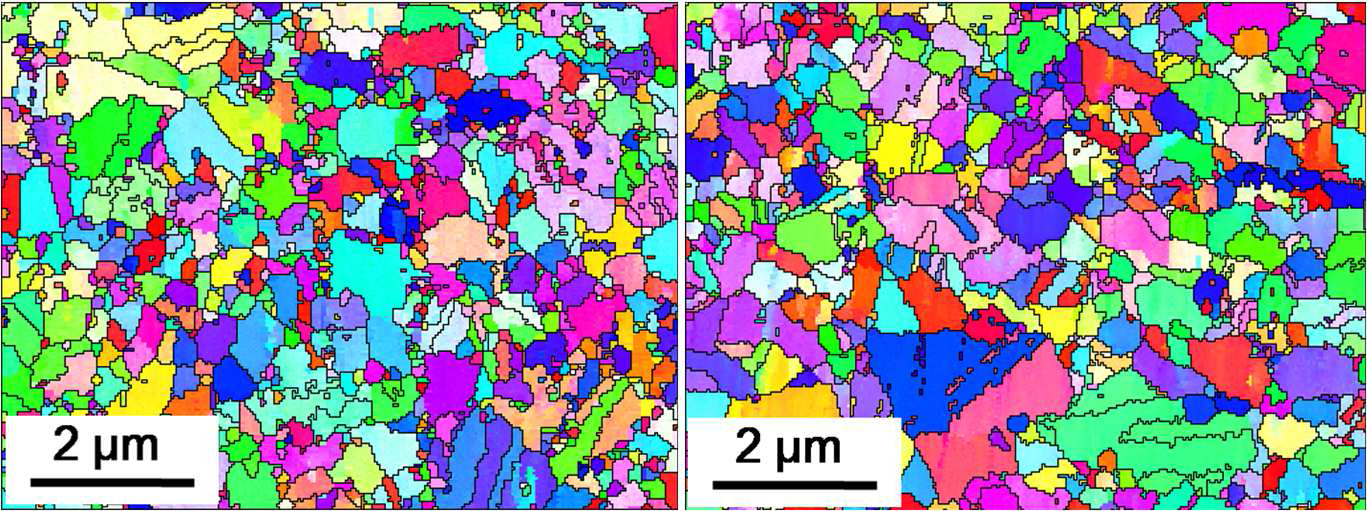 Grain shapes of B-617 ODS alloy