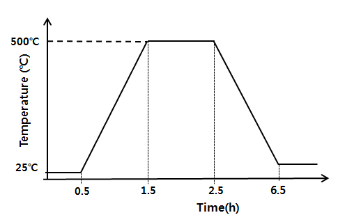 Schedule diagram of degassing process.