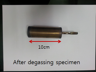 (a) After degassing specimen