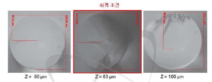 광섬유 내부 FBG 가공 위치 최적화