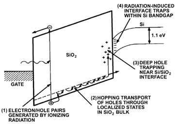 MOSFET 구조의 총이온화선량효과