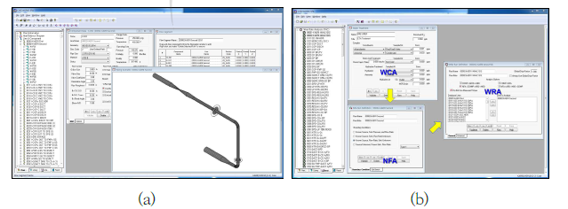 CHECWORKS program (a) 3D model (b) FAC analysis steps