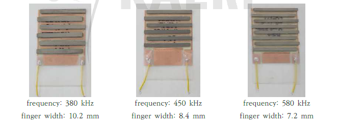 제작된 플렉시블 IDT 센서