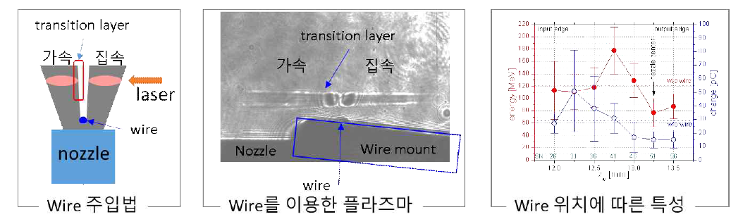 전자빔 주입 안정화를 위한 wire를 이용한 2중 구조 플라즈마 생성