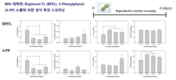 BPA 대체제 (BPFL, 4-PP)의 노출에 따른 KEs 변화