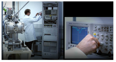 ESTEC의 Atomic Oxygen Erosion test facility
