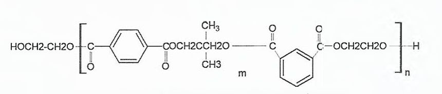 선상형 폴리에스테르 수지의 구조
